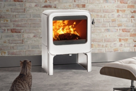Aanbieding Dovre Rock 350 Wit geemailleerd